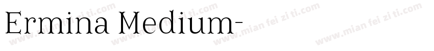 Ermina Medium字体转换